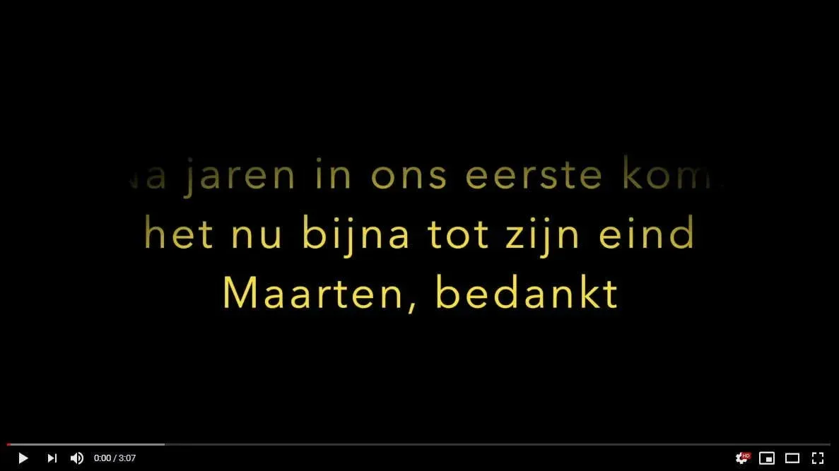 Maarten BEDANKT !!! 2 Klik voor het filmpje