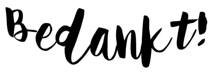 Namens Dalto bedankt!